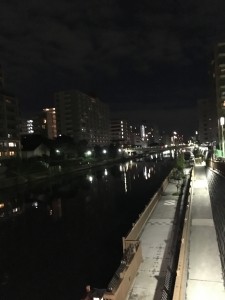 夜景川