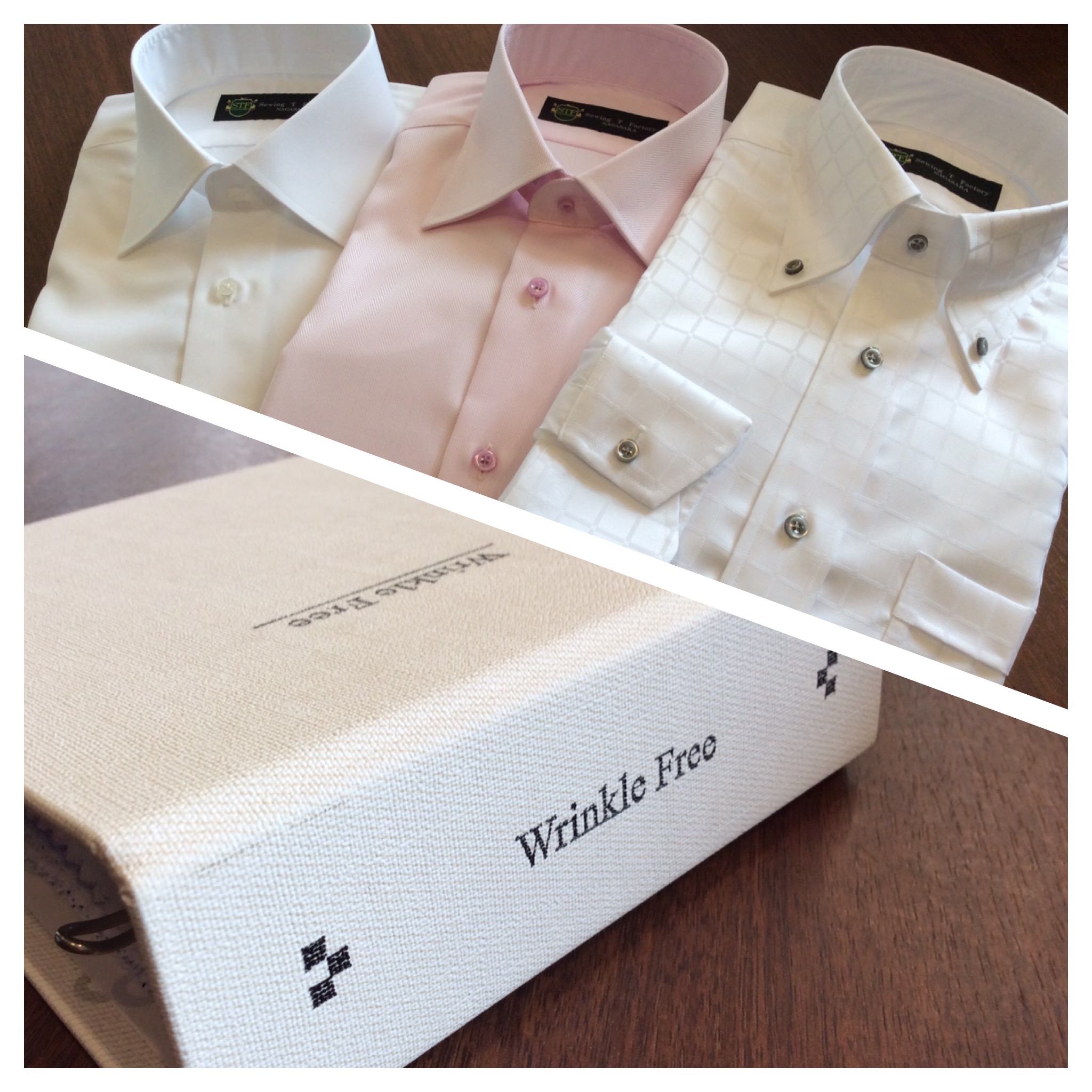 【Wrinkle Free（リンクルフリー）形態安定加工の素材でワイシャツをオーダー！】