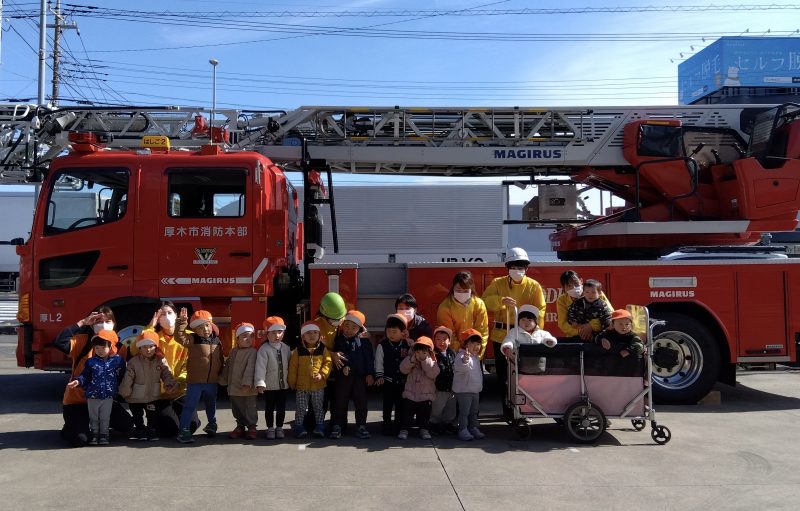 園ブログ　消防署見学🚒りんご組クッキング会🥣✨
