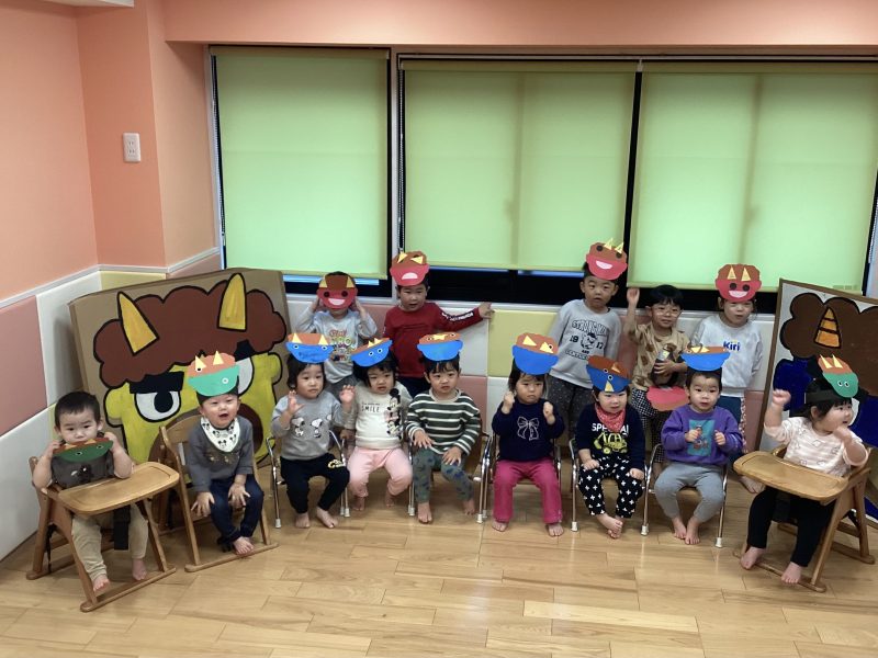 園ブログ　冬の製作❄️節分会👹🫘