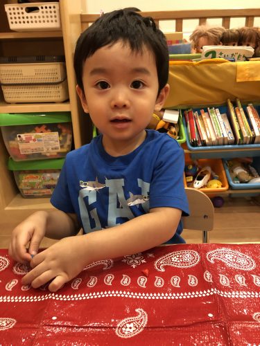 公園で遊んだよ?