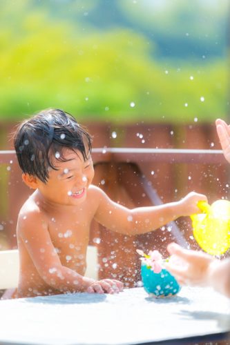 水遊びできる公園