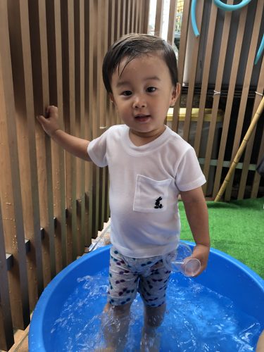 パワ－アップ水遊び?保育士体験