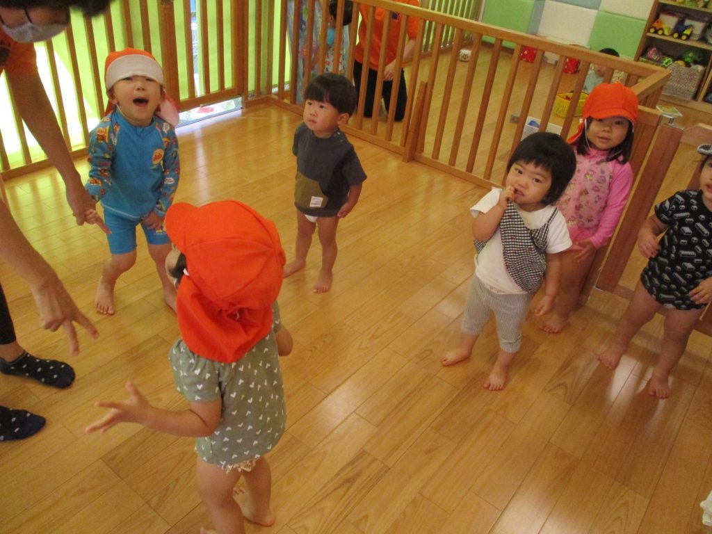 水遊びとっても楽しかったね?