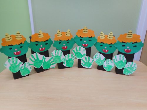 小規模保育園奏の杜・みんなで鬼退治！