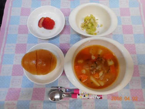 ４月２日（月）のお給食