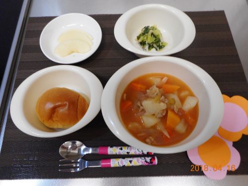 4月16日(月）のお給食