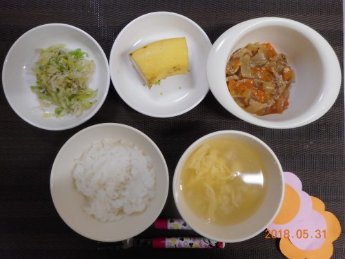 ５月３１日(木）のお給食