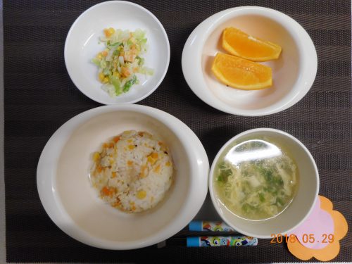 ５月２９日（火）のお給食