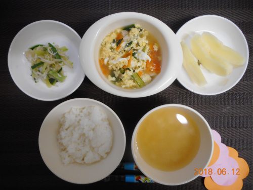 ６月１２日(火）のお給食