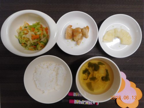 ６月１３日（水）のお給食