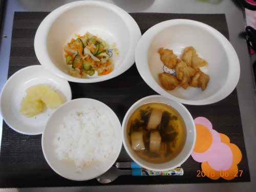 ６月２７日（水）のお給食
