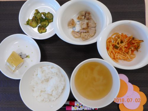 ７月２日(月）のお給食