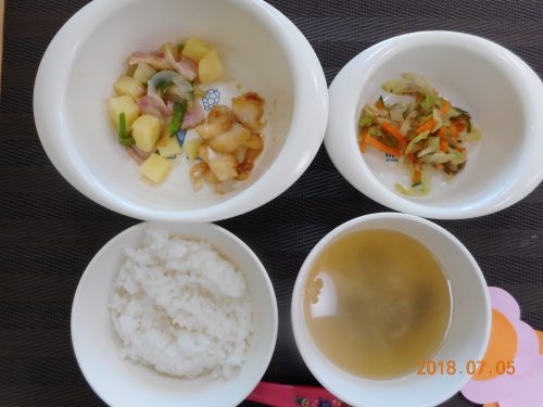 ７月５日（木）のお給食