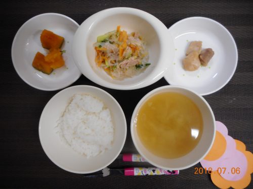 ７月６日（金）のお給食