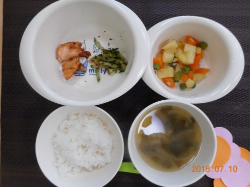 ７月１０日(火）のお給食