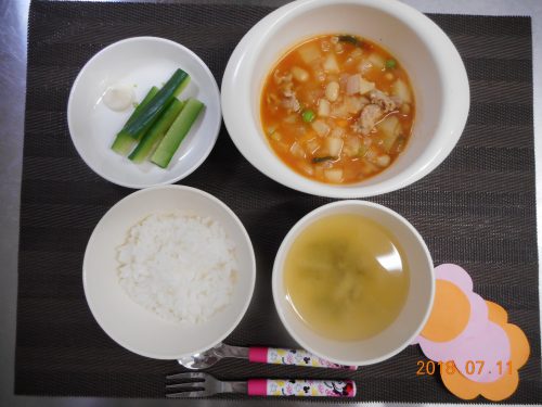 ７月１１日（水）のお給食