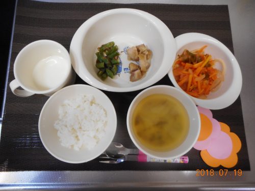 ７月１９日(木）のお給食