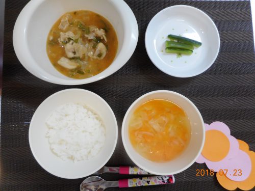 ７月２３日(月）のお給食