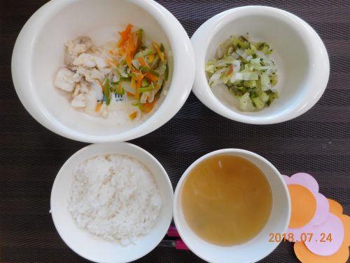 ７月24日(火）のお給食