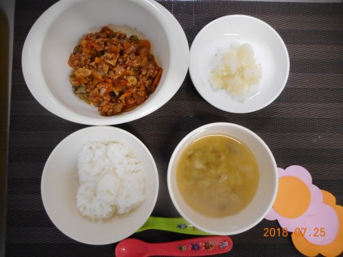 ７月２５日（水）のお給食