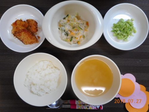 ７月２７日（金）のお給食