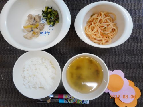 ８月６日(月）のお給食