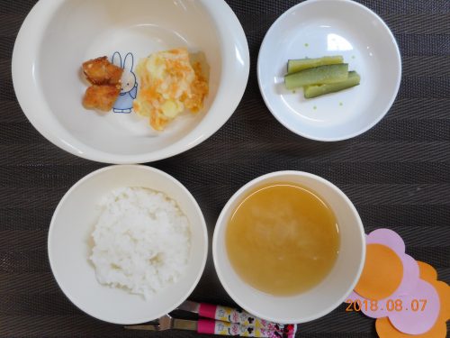 ８月７日(火）のお給食