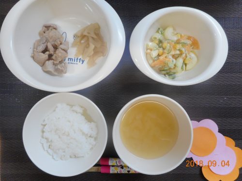 ９月４日(火）のお給食