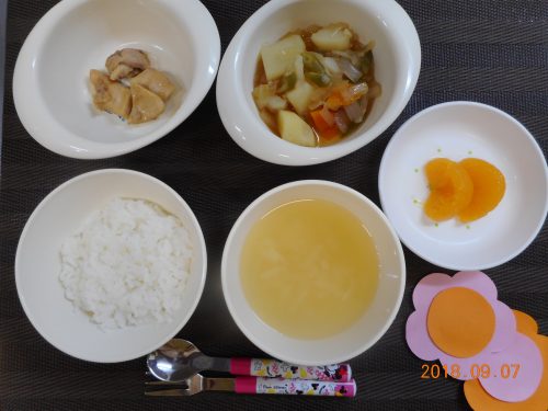 ９月７日(金）のお給食