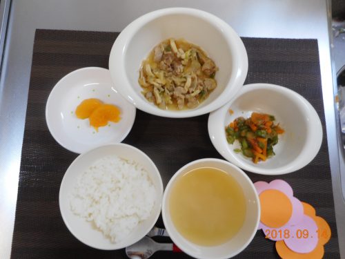 ９月１４日(金）のお給食