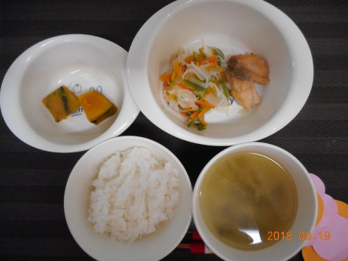 ９月１９日（水）のお給食
