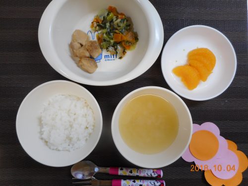 １０月４日（木）のお給食