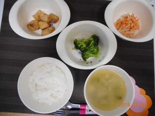 １１月５日(月）のお給食