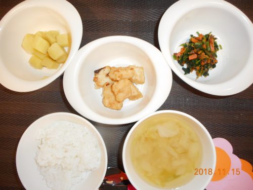 １１月１５日(木）のお給食