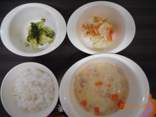 １１月２８日（水）のお給食