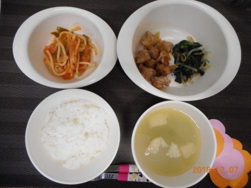 １２月７日（金）のお給食
