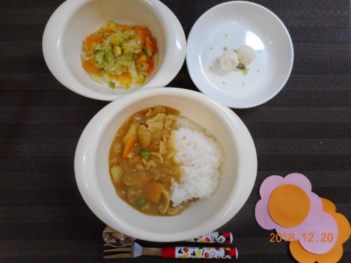 １２月２０日(木）のお給食