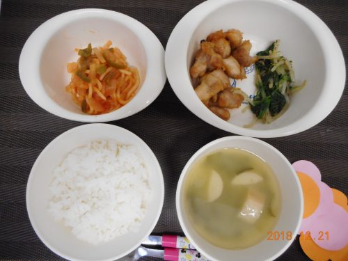 １２月２１日(金）のお給食
