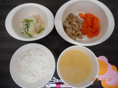 １２月２７日(木）のお給食