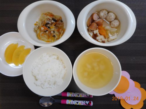 １月２４日(木）のお給食