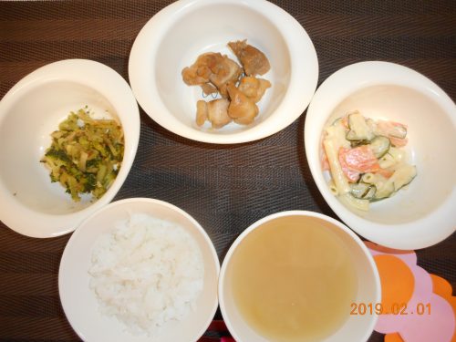２月１日(金）のお給食
