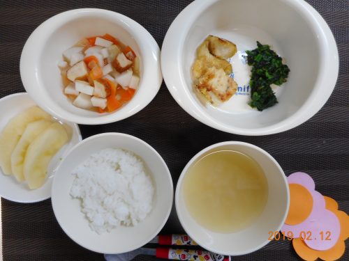２月１２日(火）のお給食