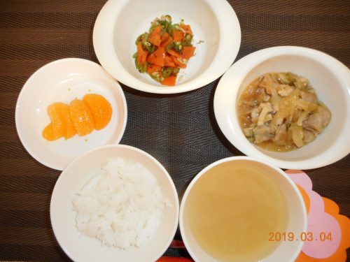 ３月４日(月）のお給食