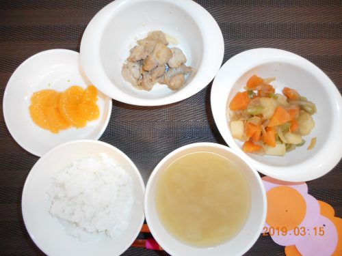 ３月１５日(金）のお給食