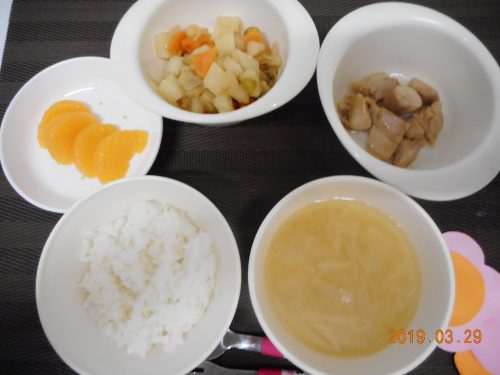 3月29日（金）お給食