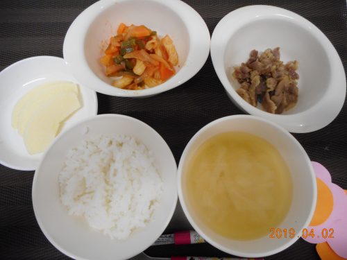 4月2日（火）お給食