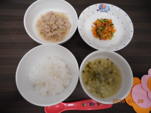 4月26日（金）お給食