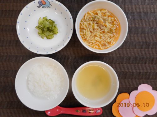 ６月１０日(月）　お給食