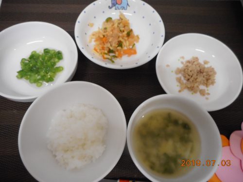 7月3日（水）お給食